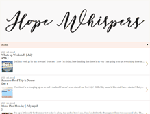 Tablet Screenshot of myhopewhispers.com
